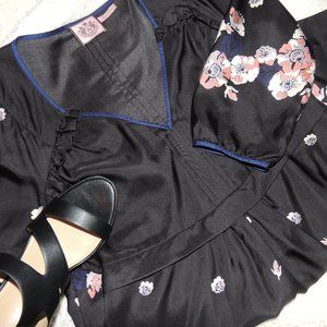 Floral Black Dress